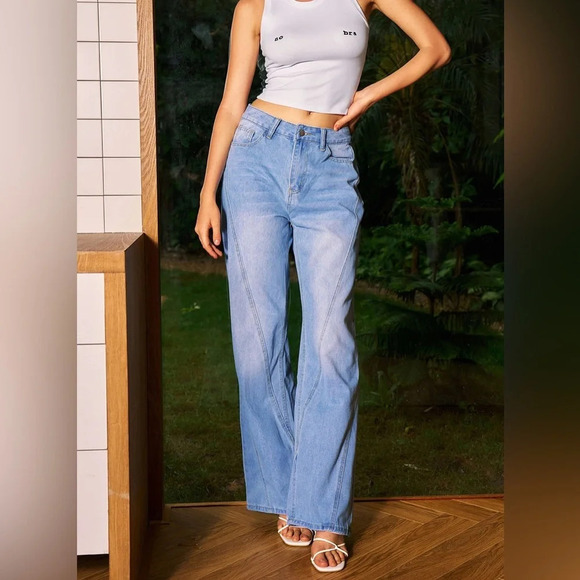 Micas Light Blue Wash Jeans - Size XL - New with Tags - Picture 3 of 15